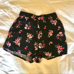 Black floral shorts!